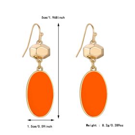 Colorful Flower Stud Earrings European And American Summer High Sense (Option: WXE06612 color)