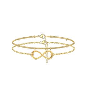 14K Gold Dainty Gold Bracelets (Option: Gold)