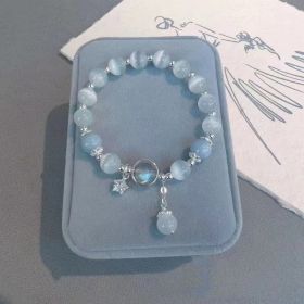 Fashion Jewelry  Women's Fashionable All-match Crystal Butterfly Bracelet (Option: Blue Star)