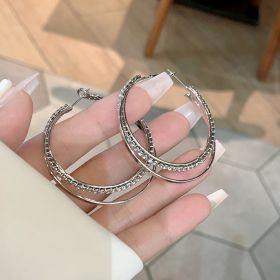 Simple Simple Bracelet Earrings Metal Cold Style Ring (Option: 2507 Silver)