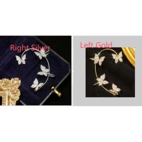 Fashion Earring Butterfly Ear Clip And Ear Hook Jewelry (Option: Set2)