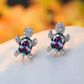 Cute Little Animal Niche Design Earrings Jewelry Stud Earrings (Option: Color)