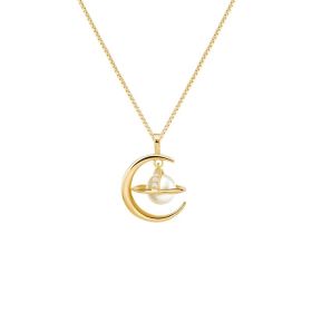 Women's Planet Necklace Niche Design Temperament Saturn Clavicle Chain Versatile (Option: Women-Gold)