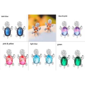 Cute Little Animal Niche Design Earrings Jewelry Stud Earrings (Option: Set)