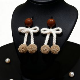 Bow Earrings-1638 (Option: 6926398651638)