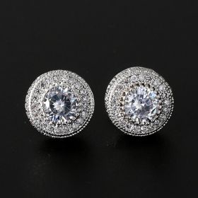 10mm Hip Hop Earring (Option: Silver)