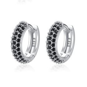 Black Mango Korean Ins Frosty Style Earrings (Option: Black)