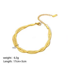 Stainless Steel Ornament Bracelet Female (Option: YYB023028)