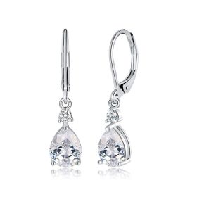 Light Luxury Water Drop Copper Zircon Earrings Female Temperament High Sense (Option: Style 7-Copper Inlaid Zircon)