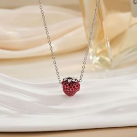 Women's Fashion Trendy Strawberry Cute Necklace (Option: Women-E)