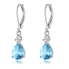 Light Luxury Water Drop Copper Zircon Earrings Female Temperament High Sense (Option: Style 4-Copper Inlaid Zircon)
