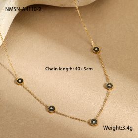 Light Luxury Fritillary Stainless Steel Bracelet 18K Gold Plating Exquisite Design Sense Ornament (Option: NMSN A41102-18K)