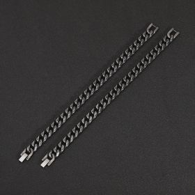 Men's And Women's Fashionable Minimalist Stainless Steel Bracelet (Option: 8mm-18cm)