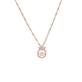 Necklace Crown Pulsatile Heart Japanese And Korean Collarbone (Option: X0278 Crown Rose Gold)