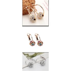 New Women's Lucky Bead Austrian Crystal Earrings (Option: Suit-Acquiesce)