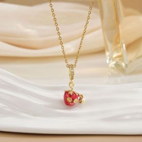 Women's Fashion Trendy Strawberry Cute Necklace (Option: Women-C)