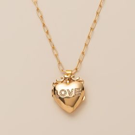 Women's Titanium Steel Minimalist Niche Necklace (Option: Style1)