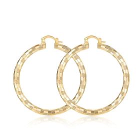European And American Minimal Art Design Circle Shape Electroplating 18K Gold (Option: Gold)