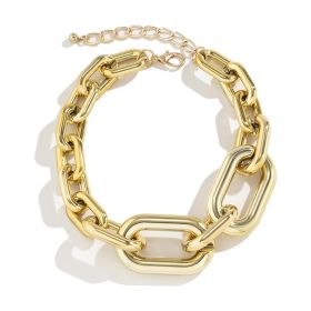 Necklaces For Women, Gold Chain Necklace Chunky,Necklace Link Chain Choker Vintage Heavy Metal Thick Chain (Option: Golden)