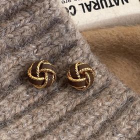 Women's Retro Earrings  Simple And Versatile Accessories (Option: Women-Coffee)