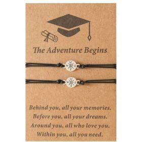 New Creative Simple Card Bracelet Wax Thread Weaving (Option: Set Adventure)