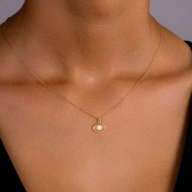Female Creative Zircon Crown Diamond In The Debris Pendant Necklace (Option: 12Style)