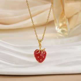Women's Fashion Trendy Strawberry Cute Necklace (Option: Women-B)