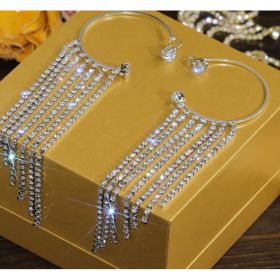 Fashionable And Simple Long Tassel Earrings (Option: New Silver Pair)
