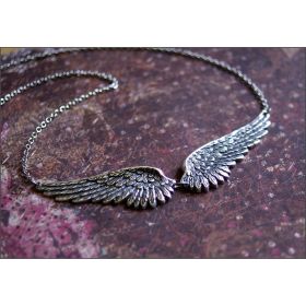 Vintage Angel Wings Feather Choke Necklace (Option: Style 2)