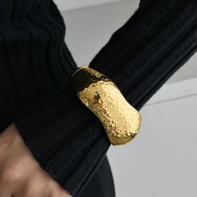 Glossy Heavy Industry Design Bracelet Geometric Personalized Wide Bracelet (Option: 05 Gold 2544)