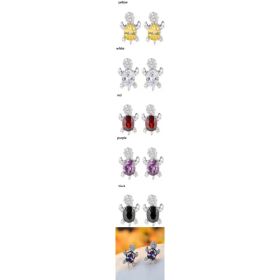 Cute Little Animal Niche Design Earrings Jewelry Stud Earrings (Option: Suit A)