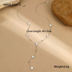 Light Luxury Fritillary Stainless Steel Bracelet 18K Gold Plating Exquisite Design Sense Ornament (Option: NMSN A4212-18K)