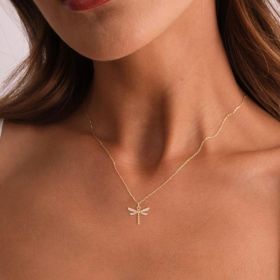 Female Creative Zircon Crown Diamond In The Debris Pendant Necklace (Option: 6Style)
