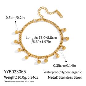 Stainless Steel Ornament Bracelet Female (Option: YYB023065)